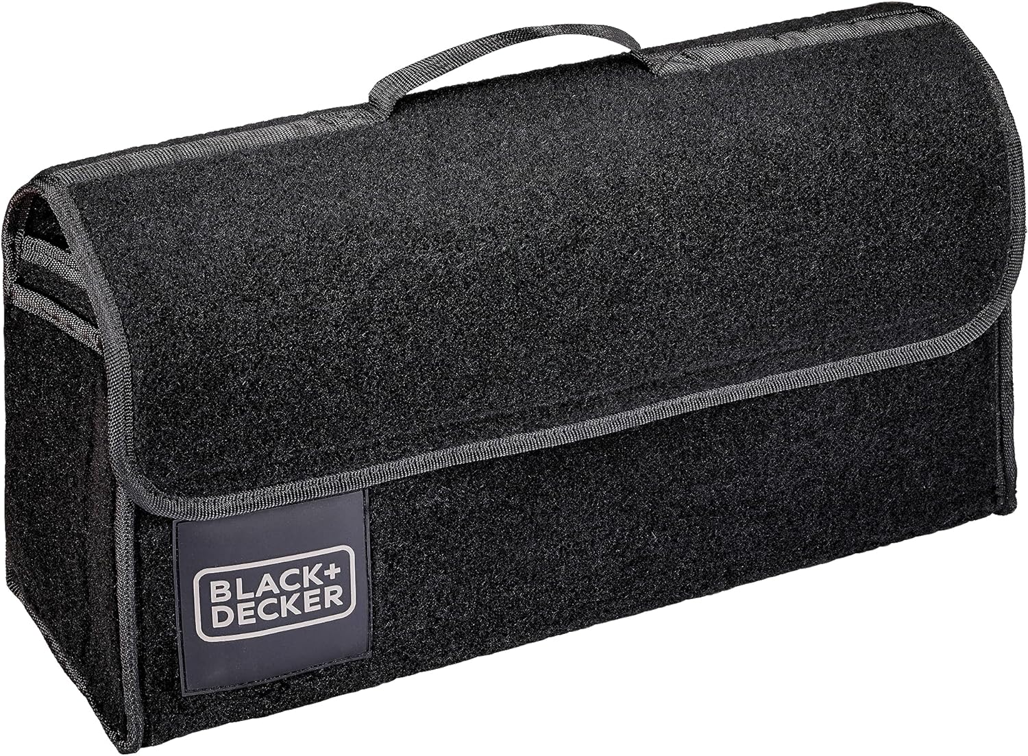 BLACK+DECKER Organisateur de Coffre - Organisateur Voiture - 55 x 15 x 23 CM - 1 Grand Compartiment et 2 Inserts - Shopping et Accessoires de Voiture - Avec Velcro - Noir Fiche Technique et Prix au Maroc
