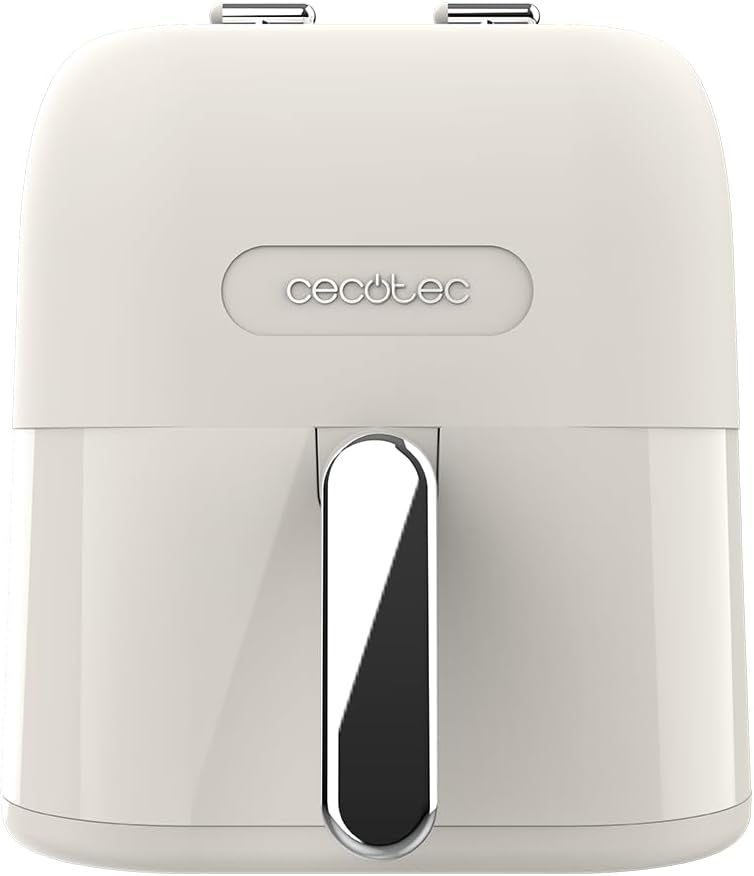 Cecotec Friteuse à Air sans Huile de 5 L Cecofry Antique 5000. Air Fryer. 1500 W, Numérique, Design Rétro, Technologie PerfectCook, 80-200ºC, Temps Réglable, Pièces Détachables