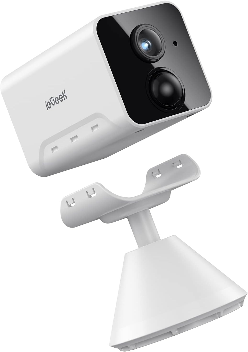 ieGeek Camera Surveillance WiFi Interieur sans Fil - 1080P Camera de Surveillance sur Batteries AI/PIR Détection Mouvement, Vision Nocturne, Audio Bidirectionnel, Sirène, SD/Cloud, Alexa, IP65