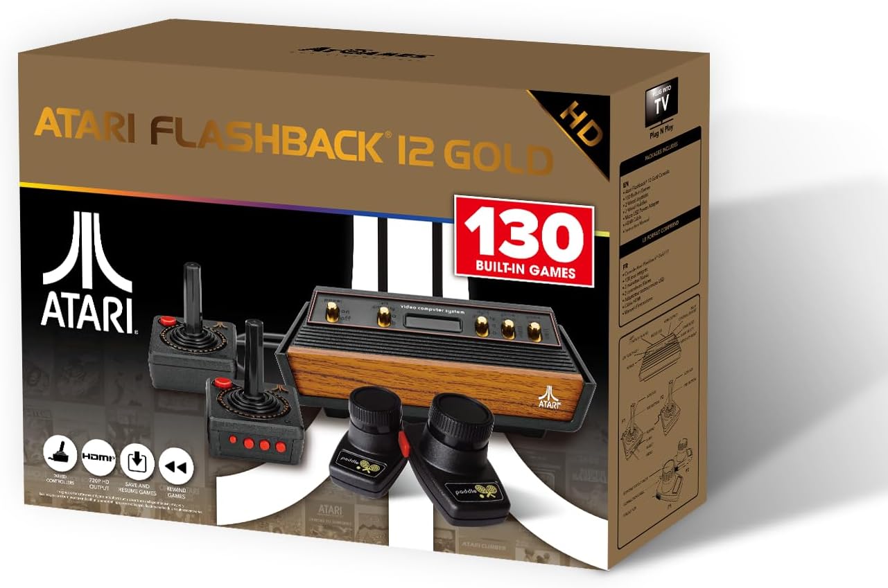 AT Games Atari Flashback 12 Gold HD - Console Retro 130 Jeux