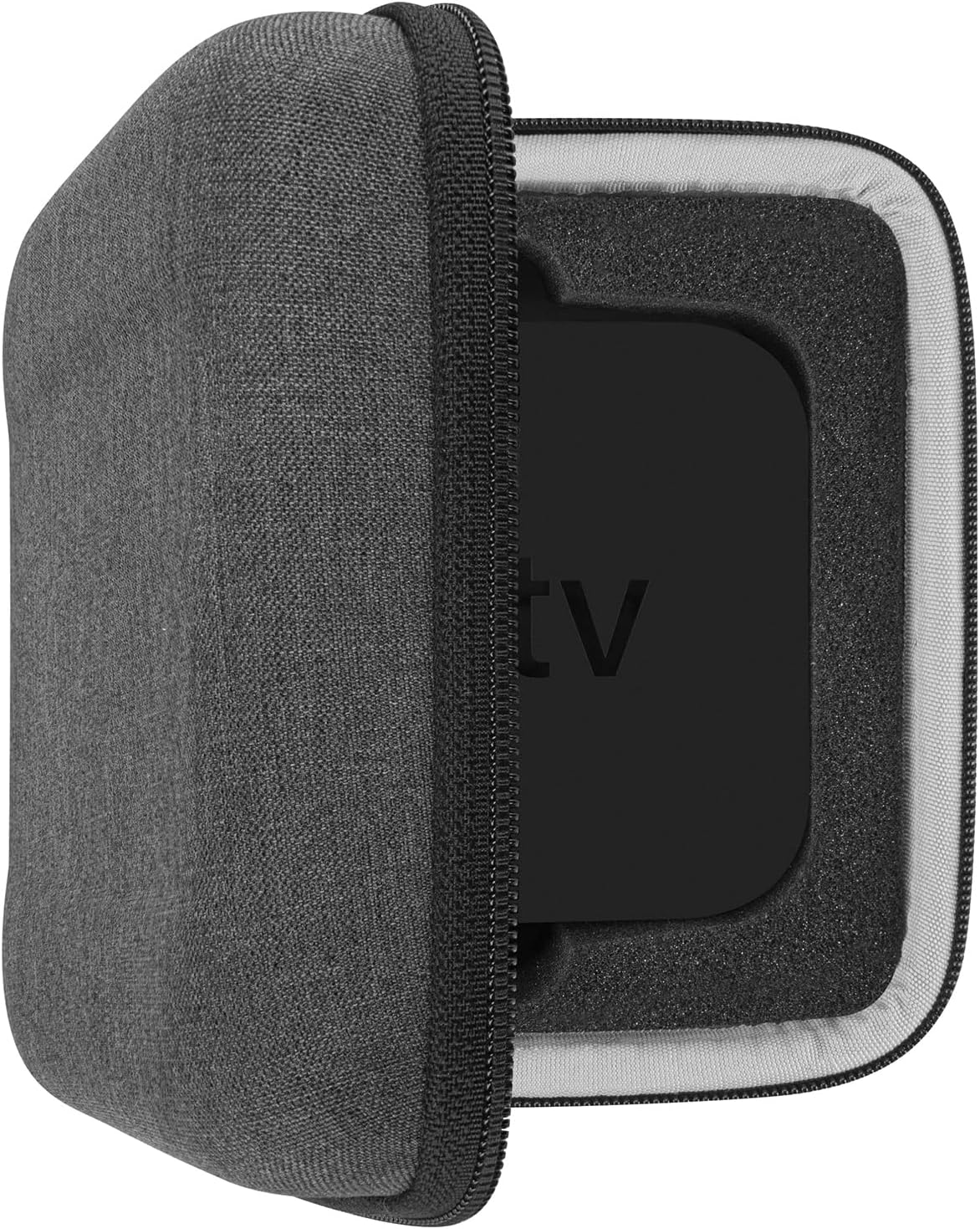GEEKRIA EJB64-06 UltraShell Coque de rechange rigide pour Apple TV 4K 2021 (32 Go/64 Go), avec emplacement pour télécommandes et accessoires (gris)