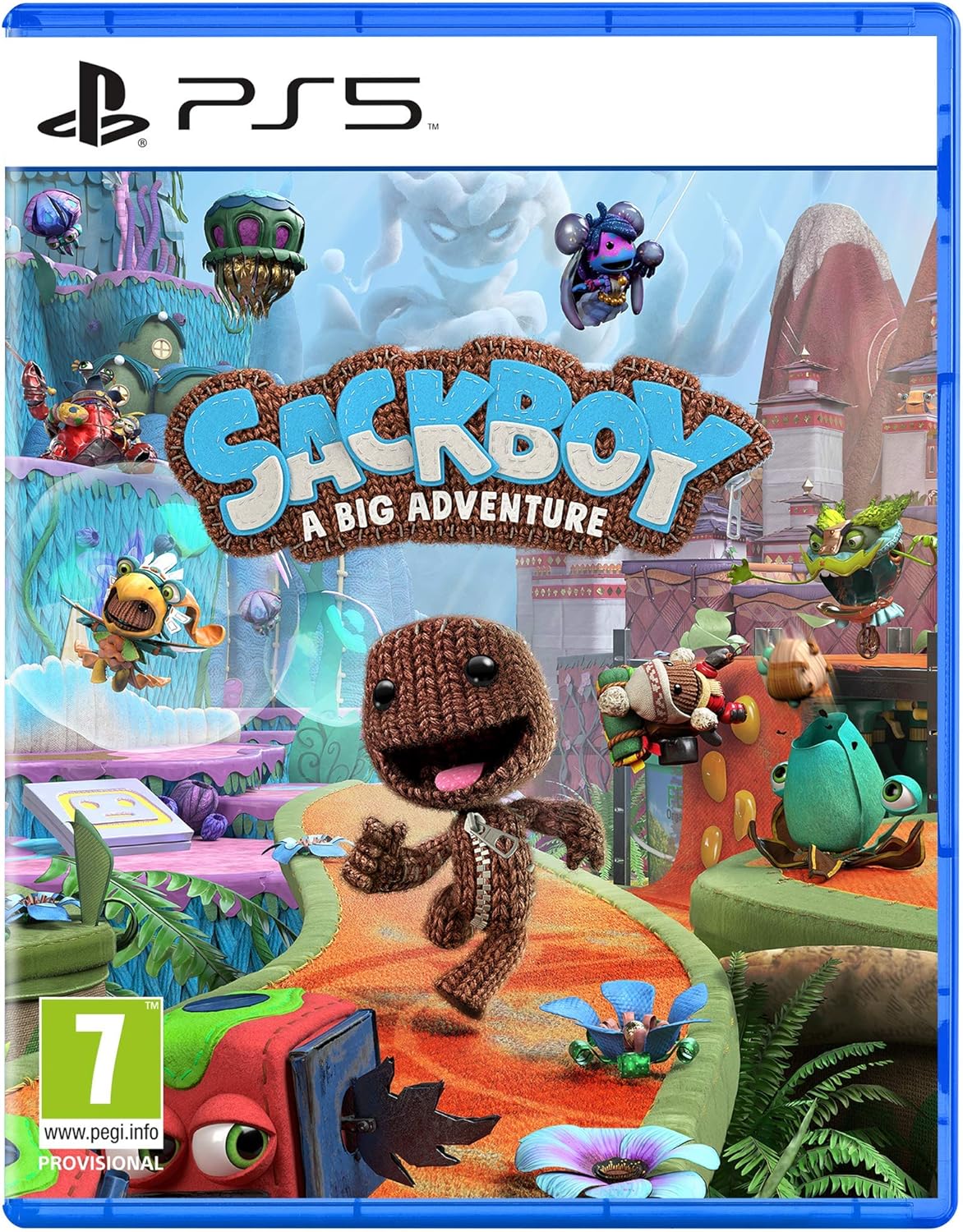 Sony, Jeu PlayStation 5, Sackboy : A Big Adventure PS5, Jeu de Plateforme et d'Aventure 3D sur PS5, Edition Standard, 1 à 4 Joueurs, Version Physique avec CD, En Français, PEGI 7+