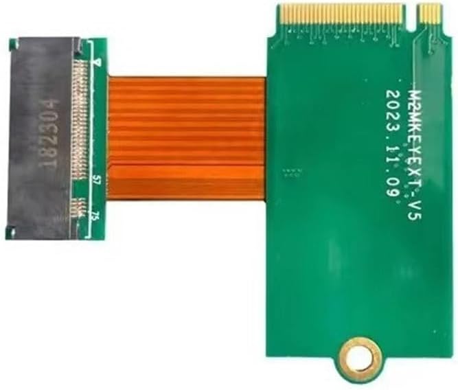 Lenovo Legion GO Handheld 2280 - Remplace 2242 SSD - Adaptateur d'extension de disque dur SSD - Carte haute performance NVME M-Key M.2 PCIE 4.0 - Adaptateur doré - Convertisseur de mise à niveau à 90