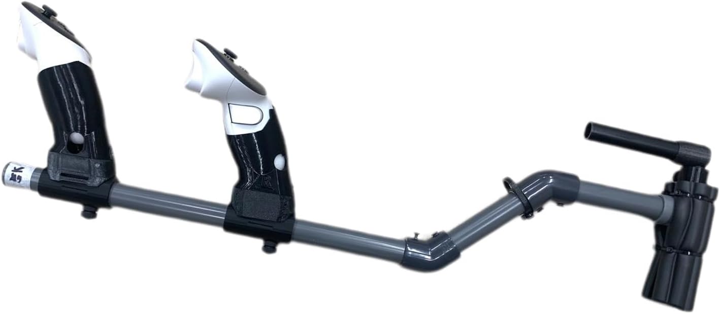 Crosse magnétique pour Quest 3, poignée de Fusil, contrôleur de Crosse VR Compatible avec MetaQuest 3, Adaptateur de Crosse magnétique Quest3 léger et Rapidement Amovible (Noir)