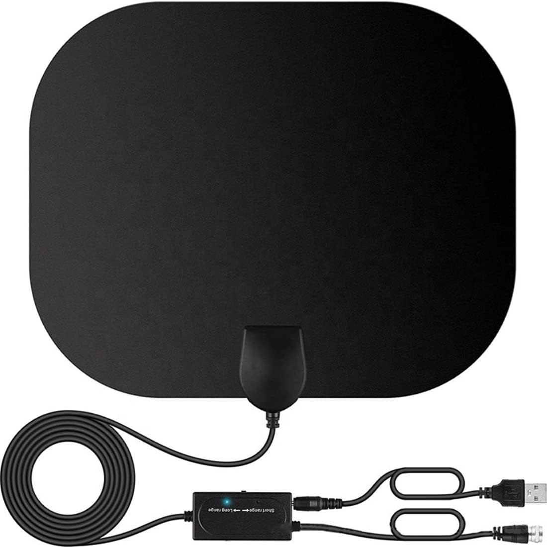 2024 Antenne TV Intérieur Puissante TNT HD – 420KM Gamme Antenne TV avec Amplificateur Smart Signal Booster - pour 1080P 4K Antenne TNT DVB-T/DTMB