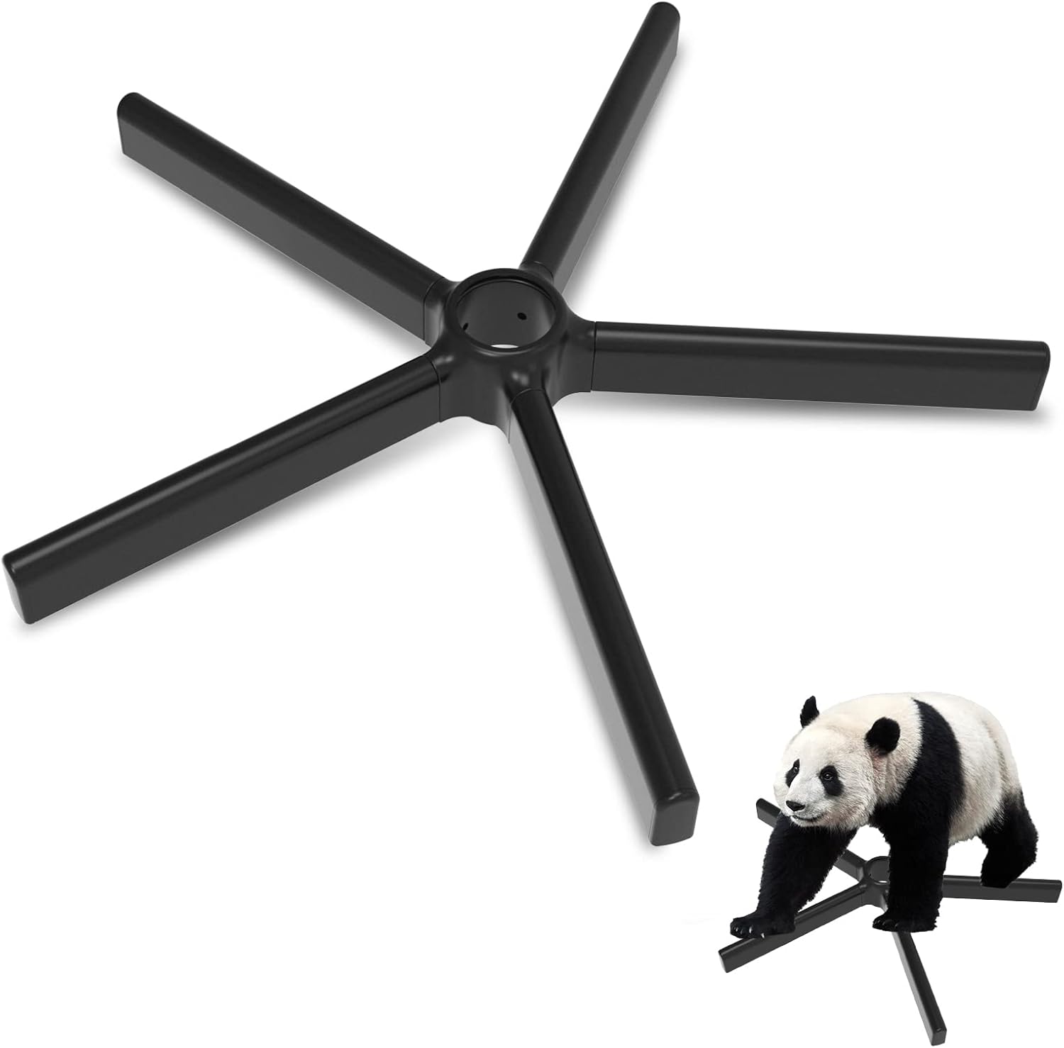 Chaise de bureau lourde, avec capacité de charge de 2500 lbs, design à angle droit, cadre en métal renforcé, roulettes universelles et ressort à gaz, piètement pour chaises de jeu