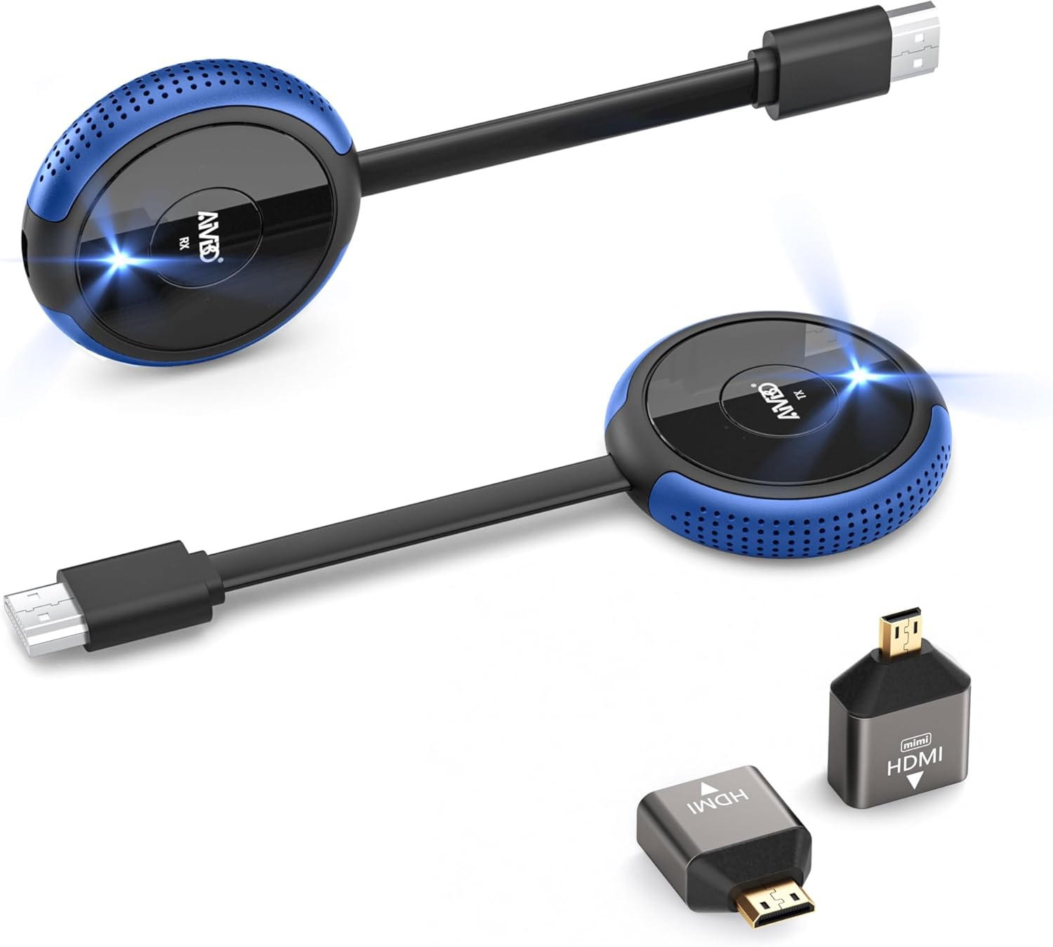 HDMI sans Fil Émetteur et Récepteur 5G, Wireless HDMI Transmitter Receiver 4K, Transmetteur HDMI sans Fil 165FT, Vidéo/Audio Streaming de Laptop/PC/TV Box/Phone/Blu-Ray vers TV/Moniteur/Projecteur