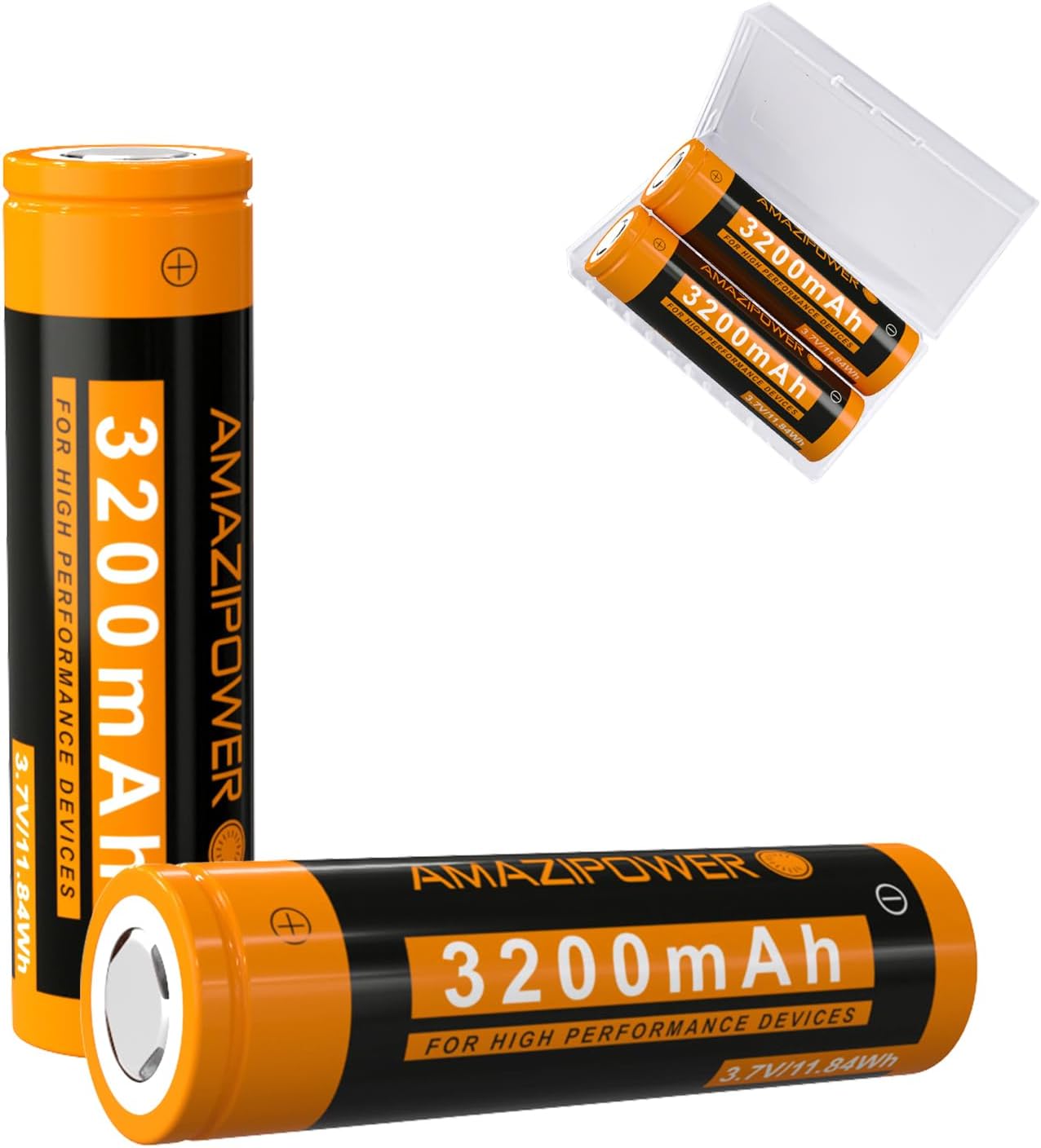 Piles Rechargeables 3.7V, Batterie NiMH 3200mAh, Batteries Haute capacité pour Lampe Frontale LED, télécommande, Voiture télécommandée ZC