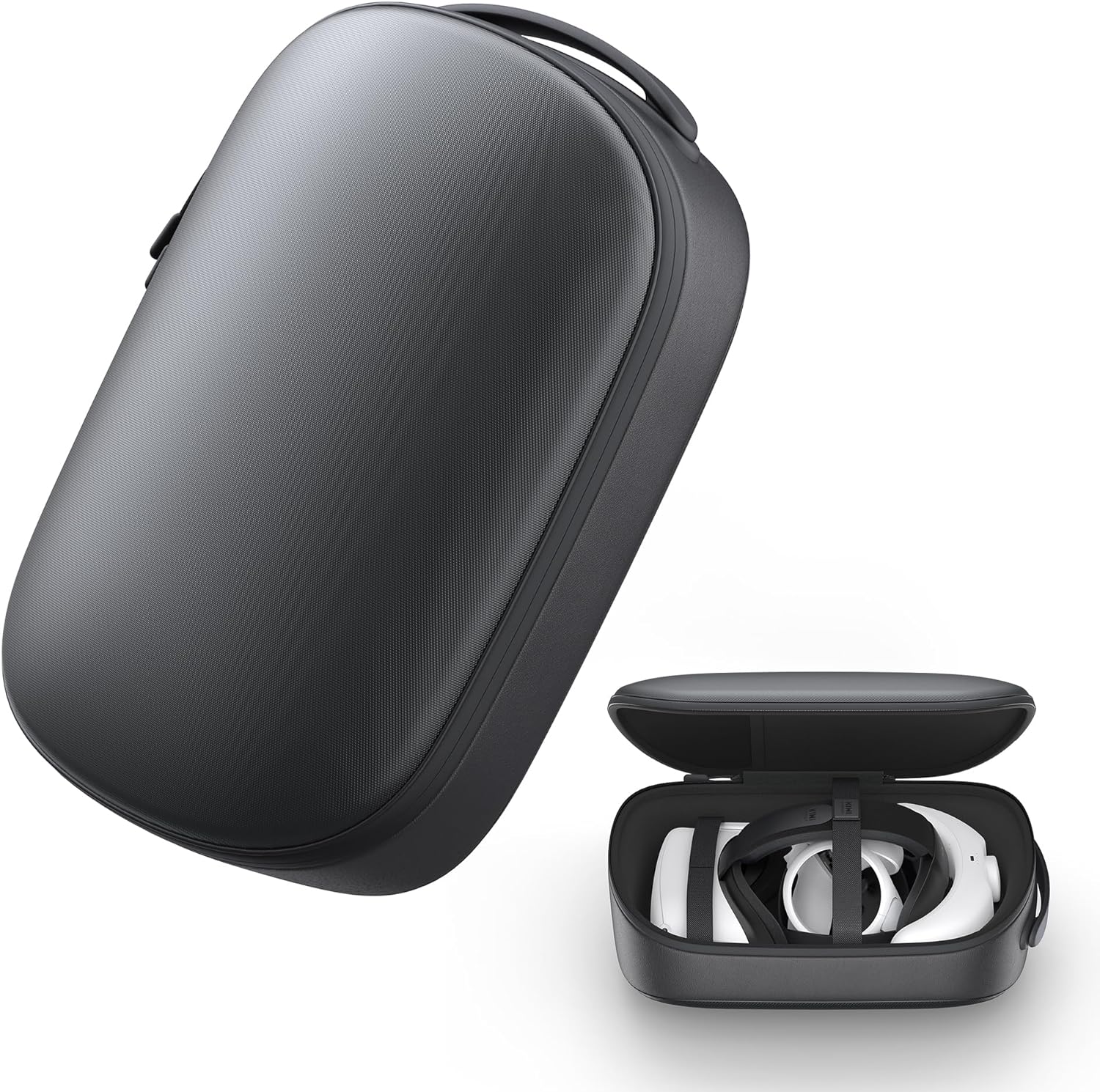 KIWI design Étui de Transport Compatible avec Quest 2, avec Coussinet de Protection d'objectif, Étui Rigide Portable pour Casque VR