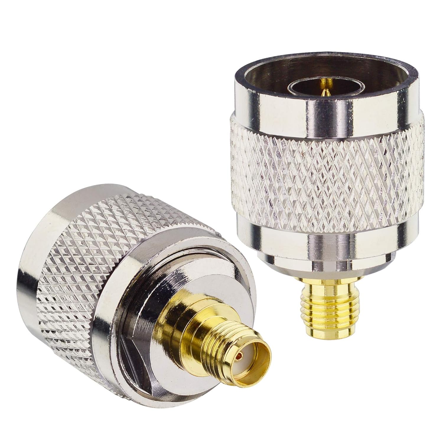 Boobrie Adapateur N Mâle SMA Femelle Connecteur Coaxial SMA Femelle à Type N Mâle RF d'Antenne Coaxiale SMA vers Type N Connecteur de Câble Coaxial Convertisseur pour Antennes Broadcast Radios WiFi