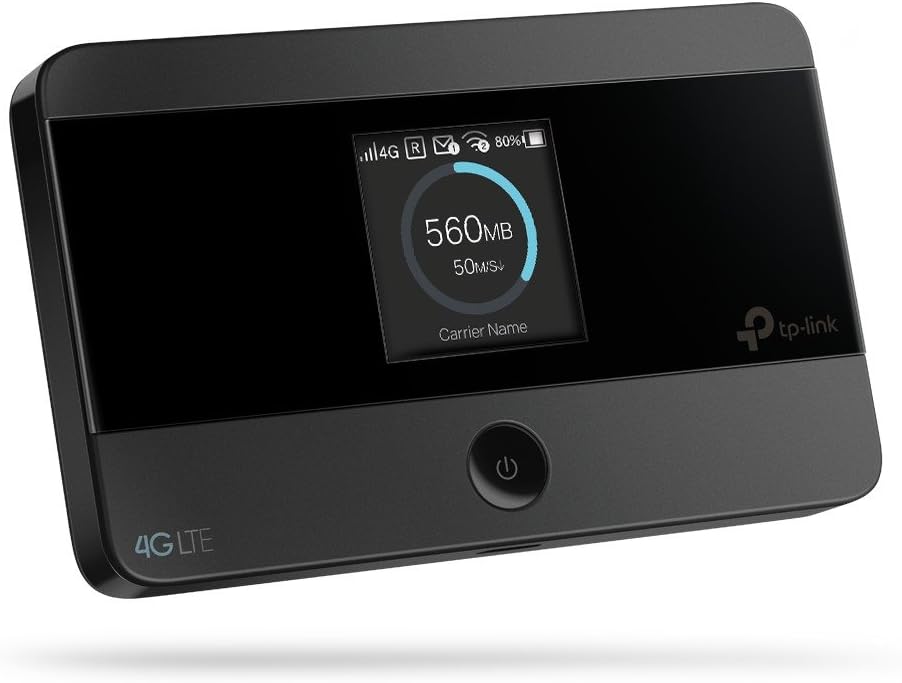 TP-Link M7350 Savon WiFi Portable 4G LTE Cat4, Affichage à l'écran, WiFi N300Mbps, Modem WiFi, routeur WiFi avec SIM, routeur 4G, Modem Sim 4G, Batterie Rechargeable (reconditionné)