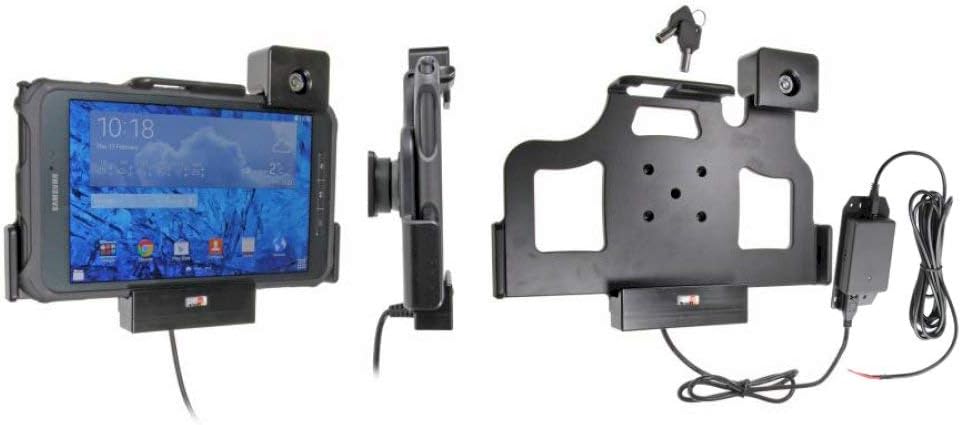 Brodit Support d'appareil 536676 - Fabriqué en Suède - avec Fonction de Charge pour Tablette Samsung Galaxy Tab Active 8.0 SM-T365 - Noir
