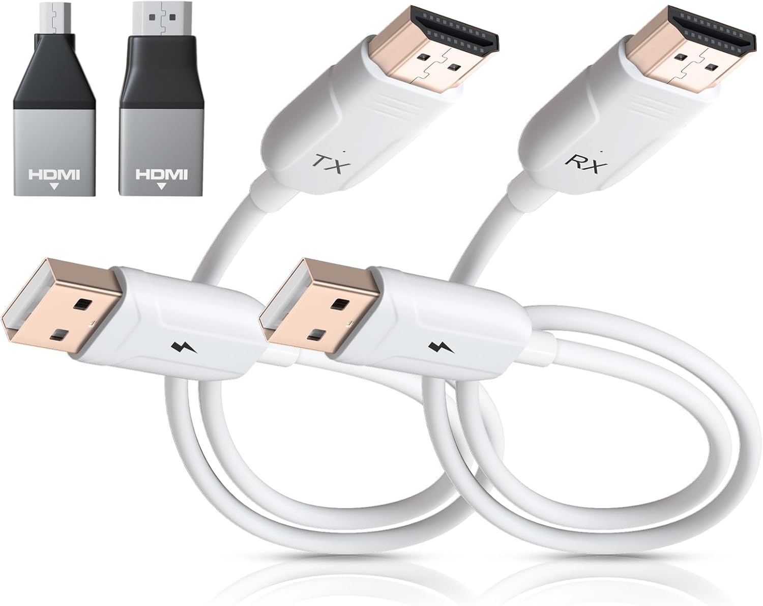 HDMI sans Fil 1080P HD Transmetteur et récepteur pour Streaming vidéo Audio de fichier Audio, Ordinateur Portable, PC vers HDTV, projecteur, dongle HDMI sans Fil, Extension HDMI