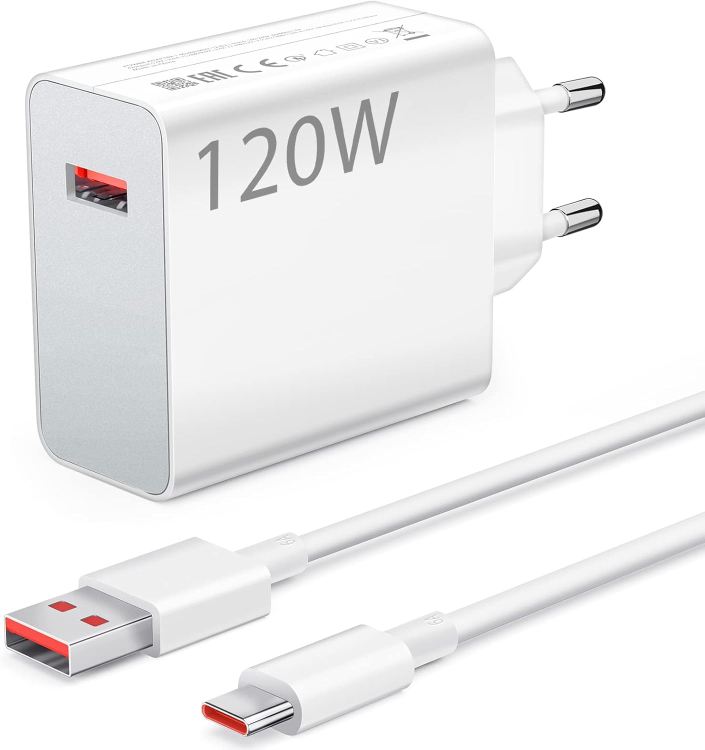 120W Chargeur Rapide avec Câble USB C 1m pour Redmi Note 11 11s 13 Pro,Chargeur Turbo pour Xiaomi 14 Ultra/11T Pro/12T Pro/12T/13 Pro/13 Lite/13/12/12X/Redmi Note 12 Pro/POCO X6 Pro X6 X4 GT Pad 6 5