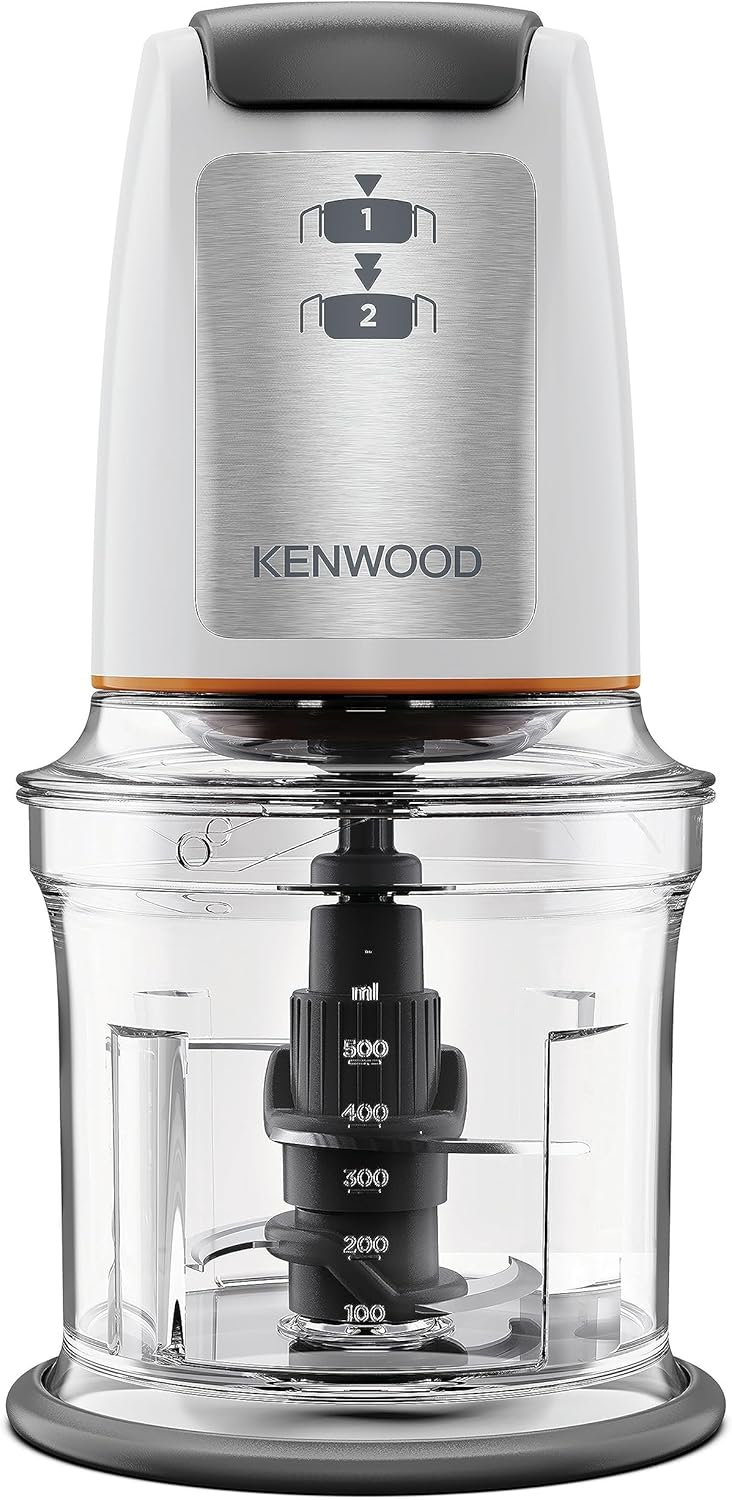 Kenwood CHP61.100WH, Mini Hachoir 500 W, Bol de 0,8 L, Blanc