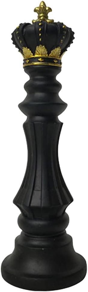 MagiDeal Pièces d'échecs en résine Statues Figures Jeu d'échecs Figurine Pièces Accessoires de Jeu d'échecs International pour Bureau Meuble TV, Roi