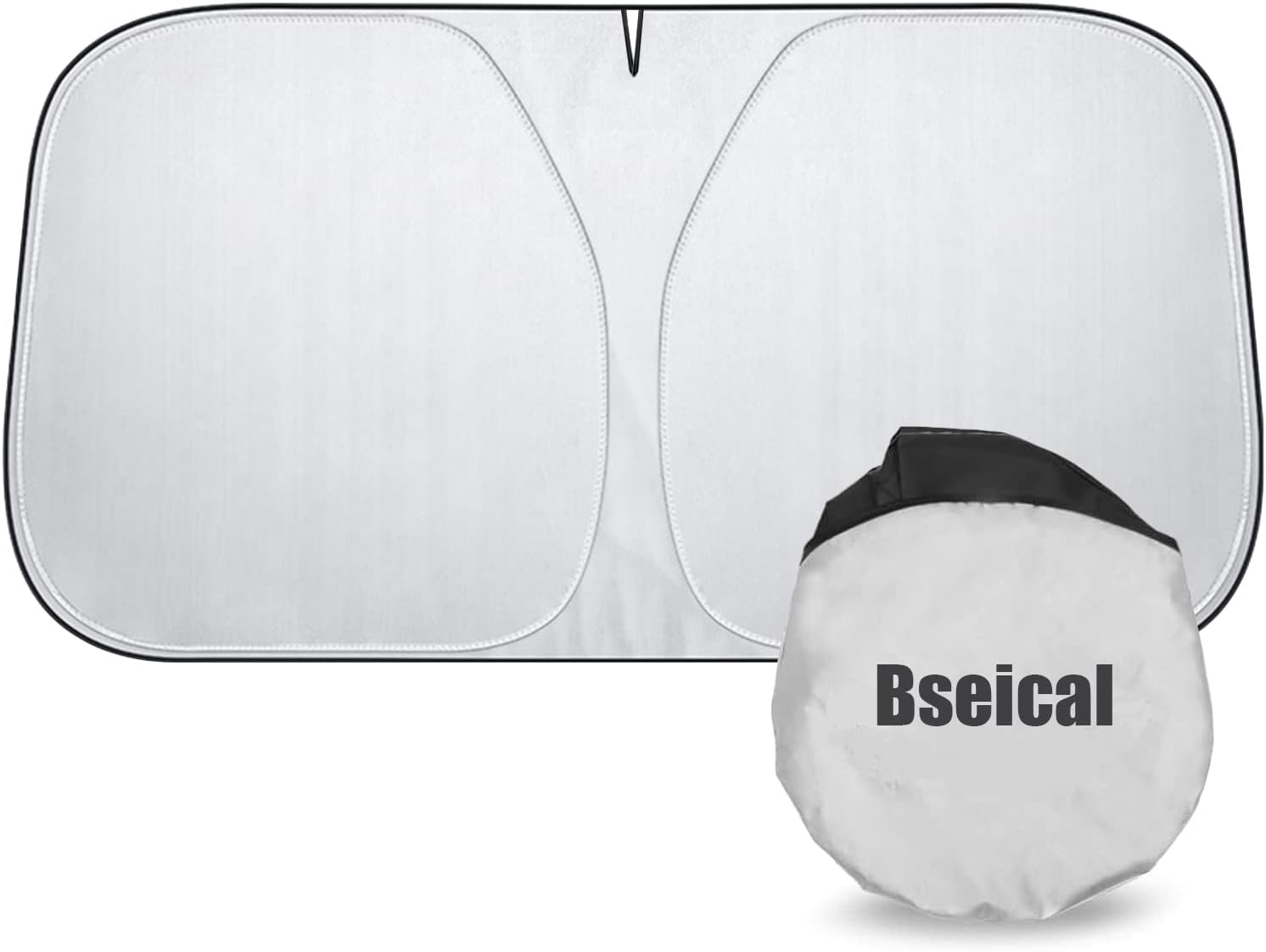 136*65 cm Pare Soleil Voiture Pare Brise Avant,Pare-soleil De Voiture Pliable Et Portable,Protection Solaire Uv Et Protection Contre La Chaleur Solaire,Accessoires De Voiture En Été,Pare-Brise-Soleil