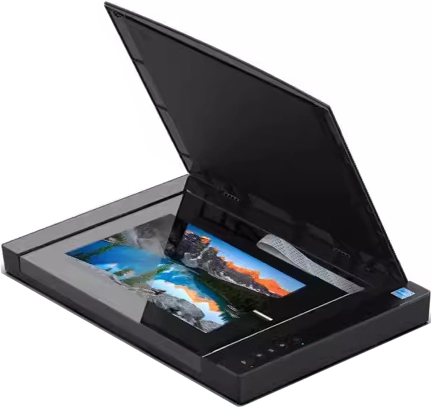 Scanner de documents à plat grand format avec source de lumière LED - Résolution 1200x1200 Dpi pour bibliothèques, écoles, petits bureaux - Scanner photo et livre A3