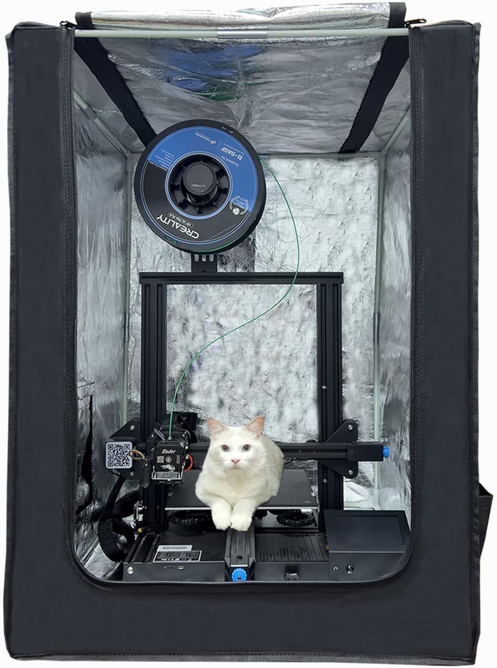 YOOPAI Caisson Housse Imprimante 3D pour Creality Ender 3/ Ender 3 V2/ Ender 3 Pro/Anycubic/Elegoo Imprimante 3D, Tente Ignifuge et Anti-Poussière à Température Constante Boîtier 550 * 650 * 750 mm