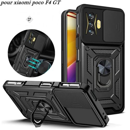product_image_name-Generic-Coque Pour Xiaomi Poco F4 GT Antichoc+ Ring 360° Magnétique/Protection Caméra-1