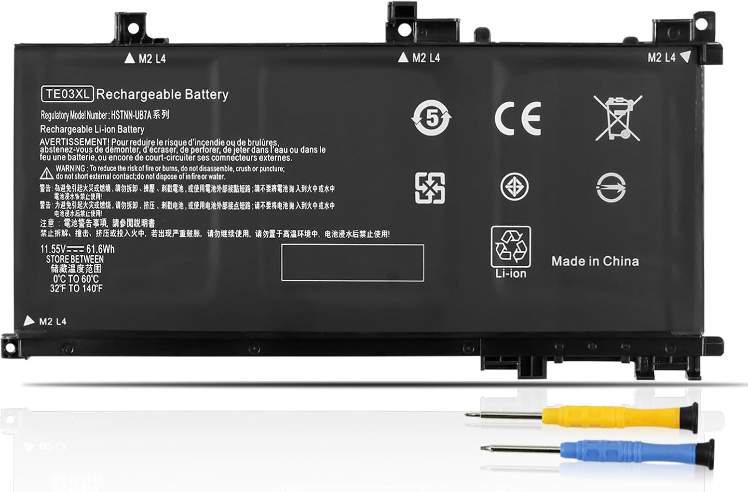 K KYUER TE03XL Batterie pour HP Omen 15-ax000 Pavilion 15-bc000 15-bc000ng bc003ng bc004ng bc005ng bc006ng bc009ng bc011ng 15-ax007ng ax003ng ax000nl ax005ng ax001ns ax008ns ax038nf ax009ng TPN-Q173