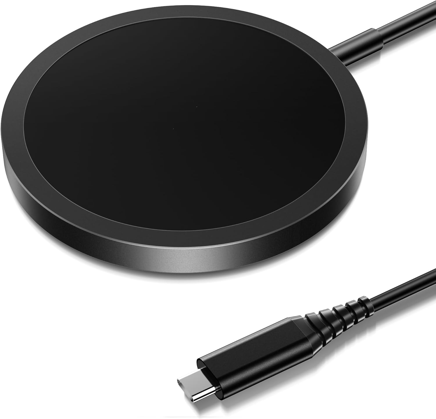 NEEKFOX Chargeur Induction, Chargeur sans Fil Mag-Safe Rapide 15W Max, pour iPhone 16/15/14/13/12/11/X/XR/Xs/8, AirPods Pro, Samsung Galaxy et Autres appareils.-Noir
