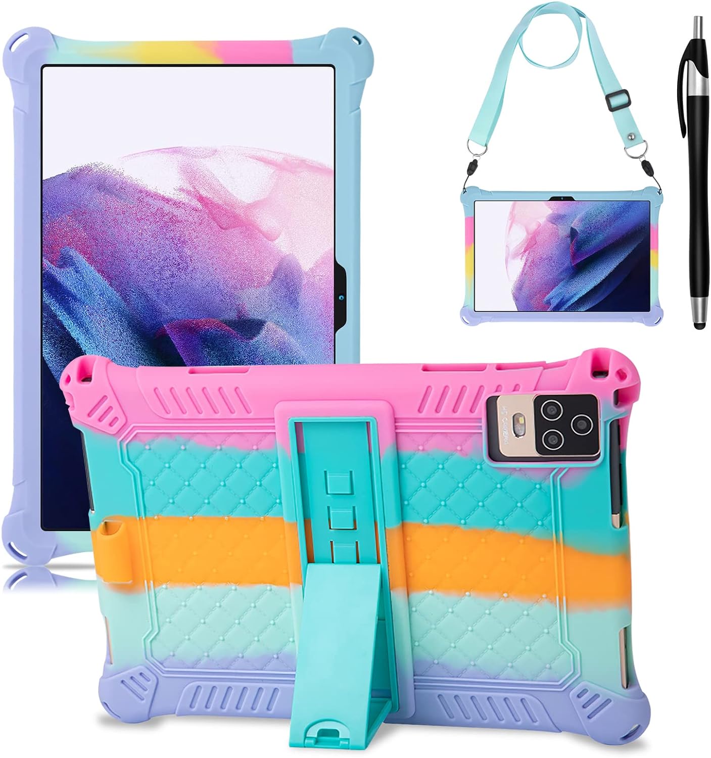 KATUMO Housse Coque Etui Universel pour Tablette 10-10,1 Pouces Etui Protection pour Blackview/TECLAST/FACETEL/Lville/DOOGEE/XCX/Okaysea/BENEVE/HotLight/Keenlove/OSCAL/CHUWI/OUZRS/SEBBE/Oangcc/ZIOVO