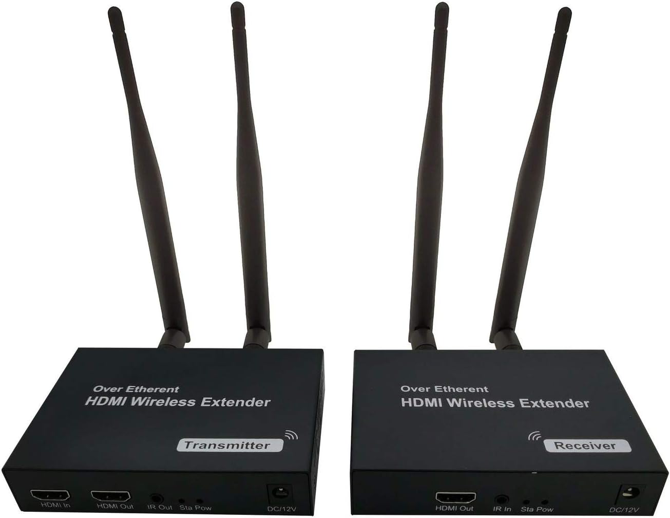 Émetteur et Récepteur sans Fil HDMI Transmetteur et Récepteur HDMI TV sans Fil 5G/HD 656ft / 200m de Soutien de la télécommande IR Full Transmission 1.2 HDCP 1.3