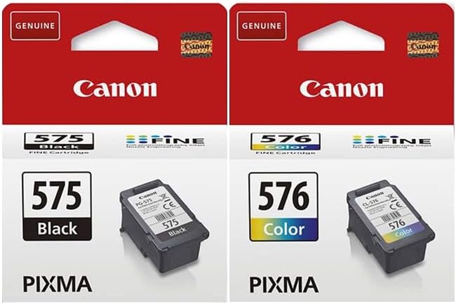 Canon Cartouches d'encre Noire PG-575 et Couleur CL-576