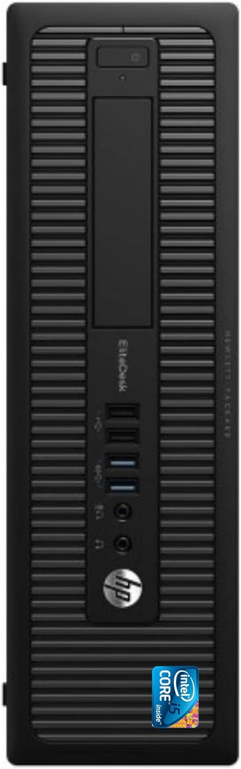 HP Elite Desk, PC de bureau prêt à l'emploi, ordinateur PC fixe Intel i5, RAM 8 Go, SSD 256 Go, paquet Office 2021, Windows 11 Pro (reconditionné)