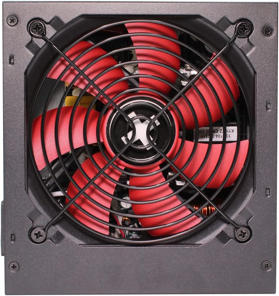 Xilence XP500R6 Alimentation PC ATX, Peak Power 500W, 1x20+4PIN, 1xCPU 4+4PIN, 1xPCI-E 6+2PIN, 2xHDD, 4xSATA, Ventilateur Silencieux de 120mm, idéale pour Les PC Office/Home, câble de 500mm, Noir