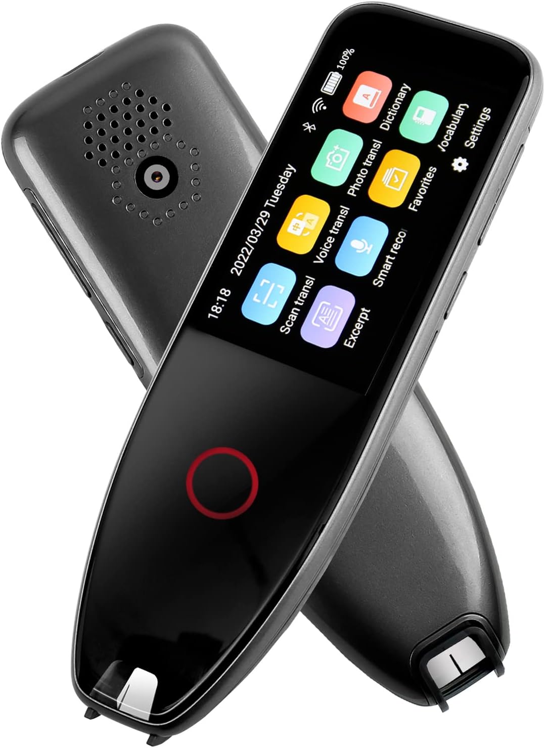 Scanner Pen, Language Translator Dictionnaire Électronique Pen, 113 Langues Traducteur Instantané Stylo pour Dyslexique, WiFi/Traduction Hors Ligne Text-to-Speech Traduire pour Réunions Voyages