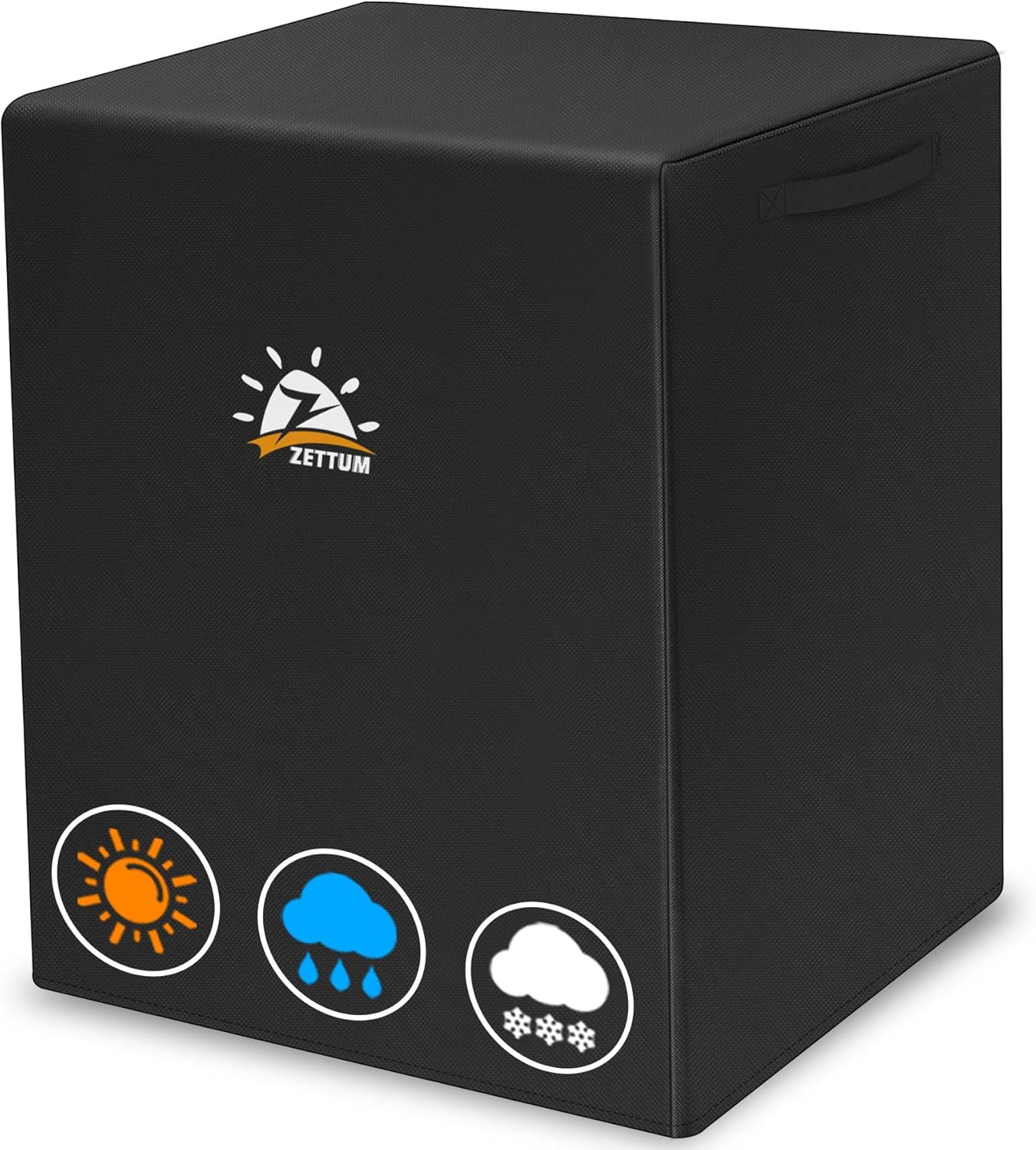 Zettum Housse de climatiseur pour unités extérieures de 66 cm – Housse de climatisation 600D imperméable, housse d'hiver pour condensateur central AC, refroidisseur de marais, chauffage de piscine,