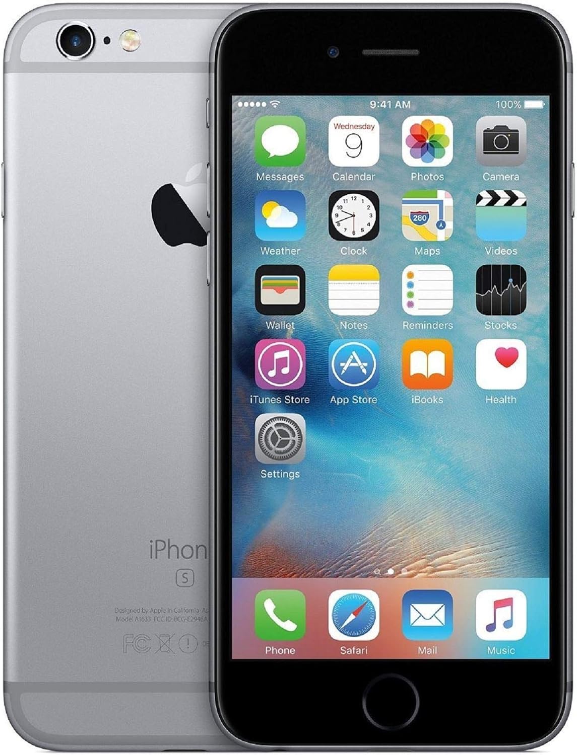 Apple iPhone 6S 4.7-Inch 32 GB SIM-Free Smartphone - Space Grey (Renewed)