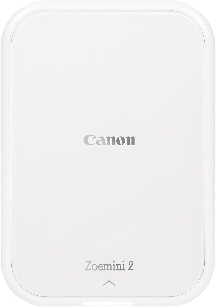 Canon Zoemini 2 Kit d'impression avec Imprimante Portable : Prenez des Photos et Libérez Votre Créativité - Mini Imprimante Photo Portable - Bluetooth 5.0 - Charge Rapide USB-C - Blanc