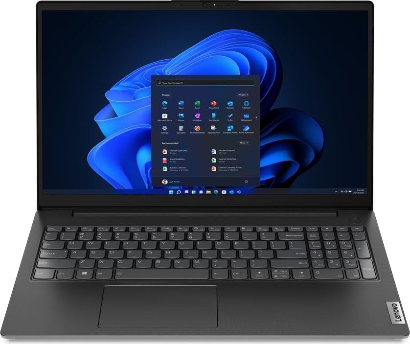 Lenovo (FullHD 15,6 Zoll Ordinateur Portable Gaming (AMD Ryzen7 5825U 16 Threads, 4.50 GHz, 24Go DDR4, 1000 Go SSD, Radeon 8-Core, HDMI, BT, USB C, Cam, Windows 11, Clavier AZERTY [français]) - 7683