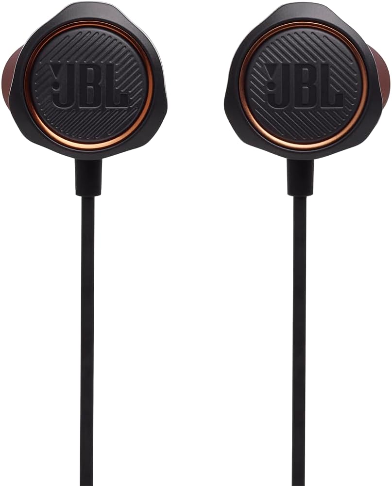JBL Quantum 50 – Écouteurs gaming intra-auriculaires filaires avec microphone intégré – Compatibles avec PC, Mac, Xbox ONE, PlayStation 4, Nintendo Switch, appareils mobiles et VR – Noir