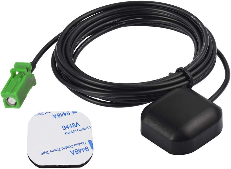 Bingfu Antenne GPS Voiture Active 3-5V DC de Navigation GPS Véhicule Actif Imperméable 3m/9.84ft Base Magnétique Compatible avec Pioneer Récepteur de Navigation GPS Modem AVIC Z110BT Z120BT Z130 X930