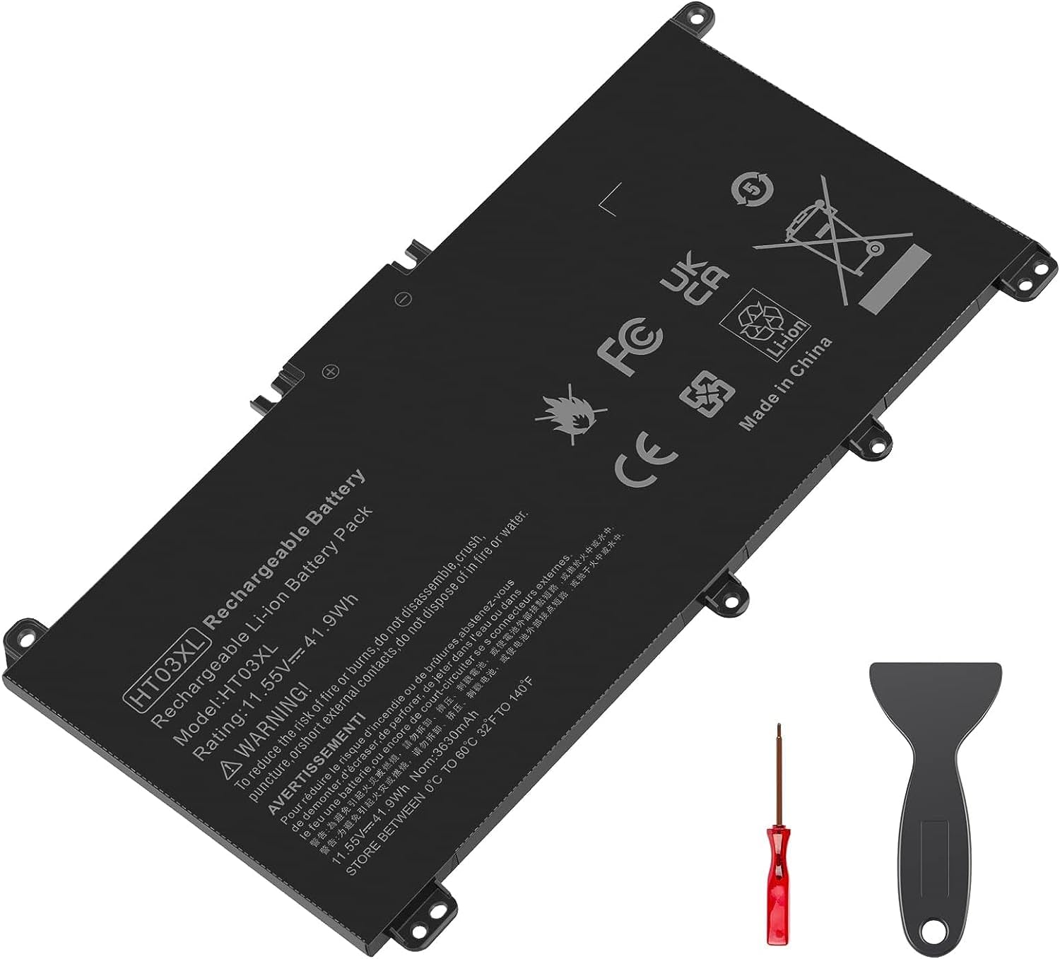 HT03XL L11119-855 Batterie pour HP Pavilion 15-DA 15-DB 15-DW 15-DY 14-CE 14-CF 14-DF 17-by 17-CA Series 15-CS0053CL 15-DW0033NR 15-DA0014DX L11421-2C2 HTO3XL HSTNN-UB7J HSTNN-DB8R