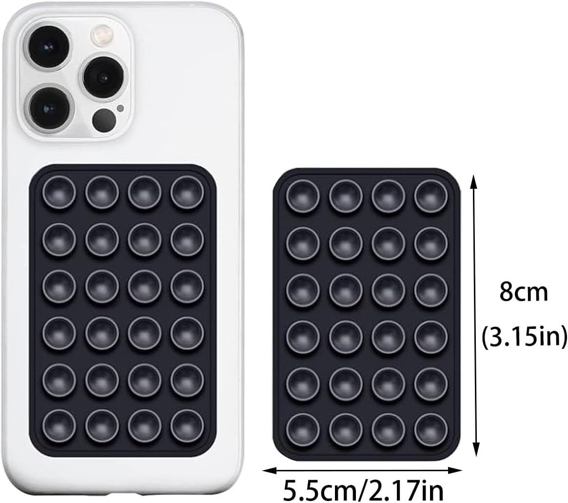 Frogetu 2Pcs Support Ventouse Telephone,Ventouse iphone Silicone Adhésif,Coque Ventouse,Support Telephone Ventouse,Ventouse Telephone,Ventouse Telephone Portable,Support Téléphone Ventouse,Octobuddy