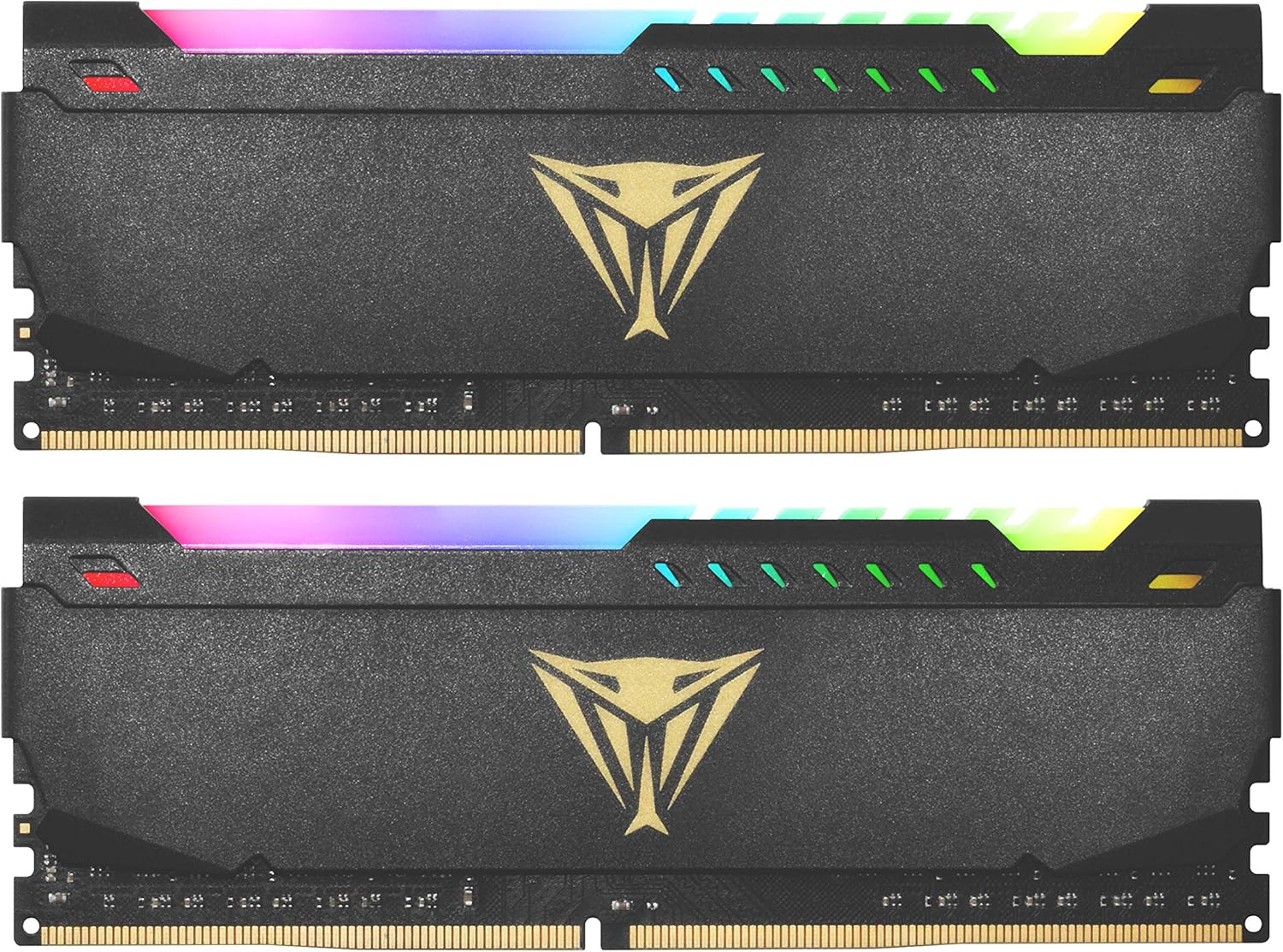 Patriot Memory Viper Elite DDR4 3200 MHz 16GB (2x8Go) C16 Kit de Mémoire Haute Performance Eclairage LED RGB - Noir