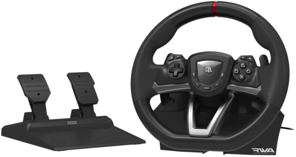 HORI Volant de course APEX pour Playstation 5, Playstation 4 et PC - Licence officielle Sony