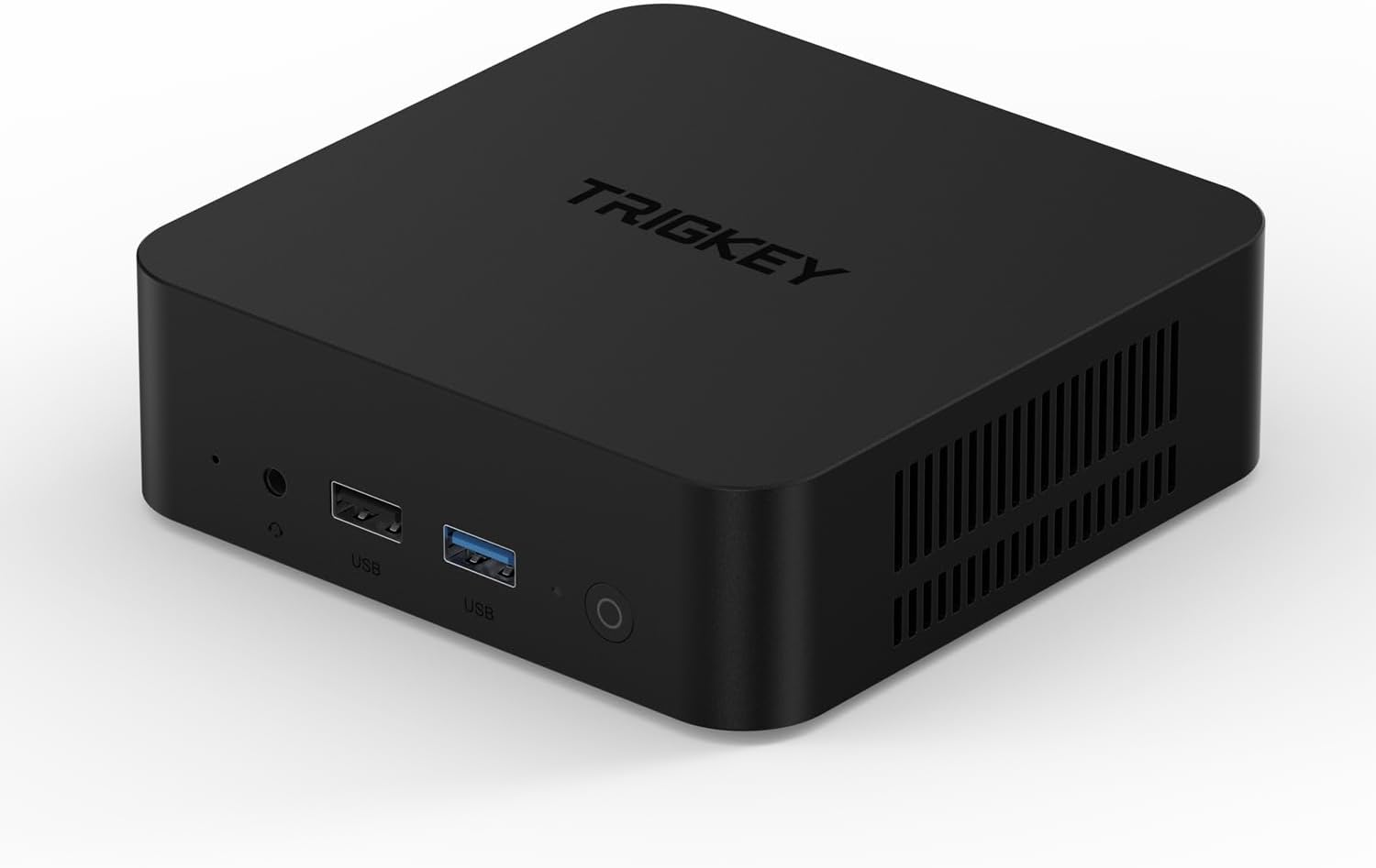 TRIGKEY Mini PC Key N N100, processeur Intel Alder Lake-N100 de 12e génération (Jusqu’à 3,40 GHz),16 Go DDR4 500G M.2 SSD Business Mini PC/2×LAN/2× HDMI/WiFi 5/BT 5.0/3 × USB 3.2/1×USB 2.0