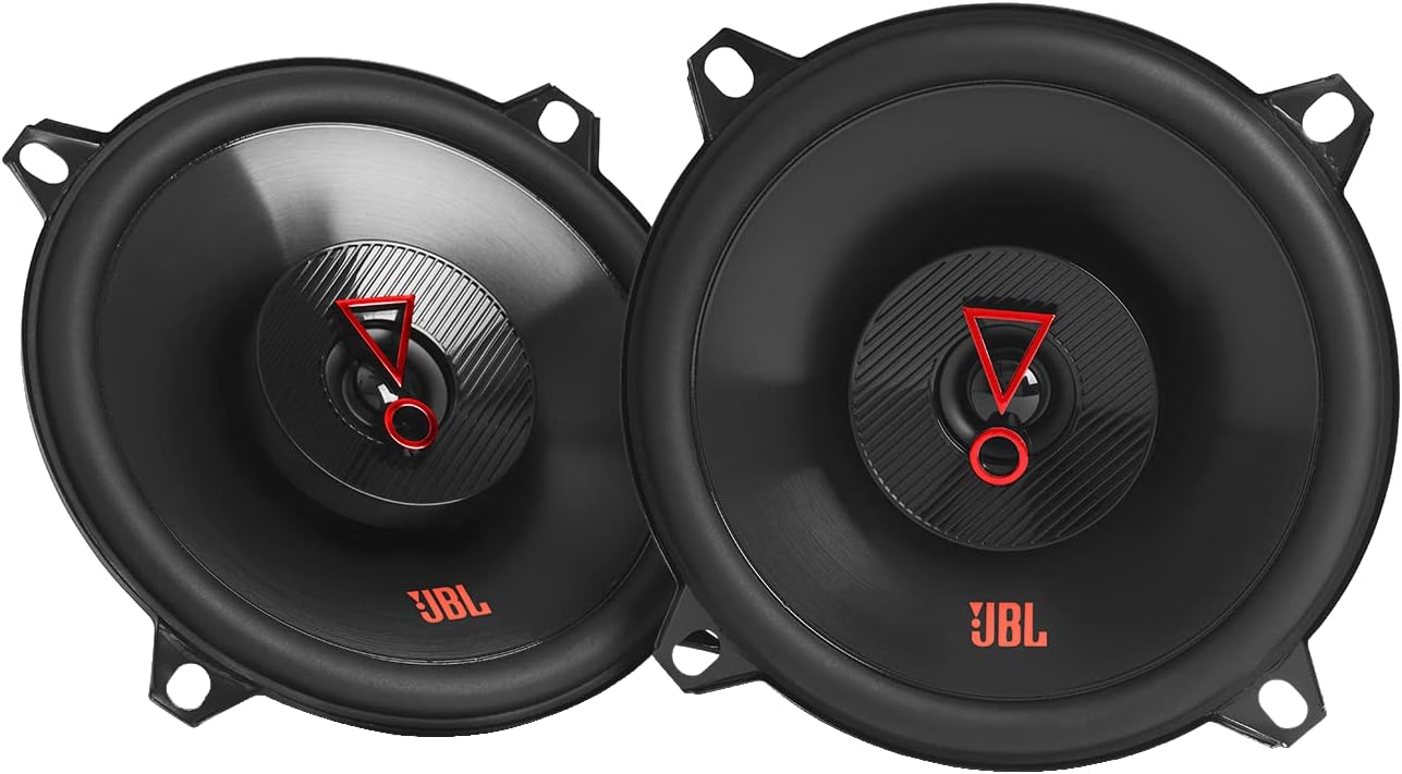 JBL Stage3 527F Ensemble de Haut Parleur Voiture 13cm - Enceinte Harman Kardon de 225 Watts à 2 Voies - 2 Pièces Baffle Grand sans Grille de Couverture - 130mm - 5,25 Pouces