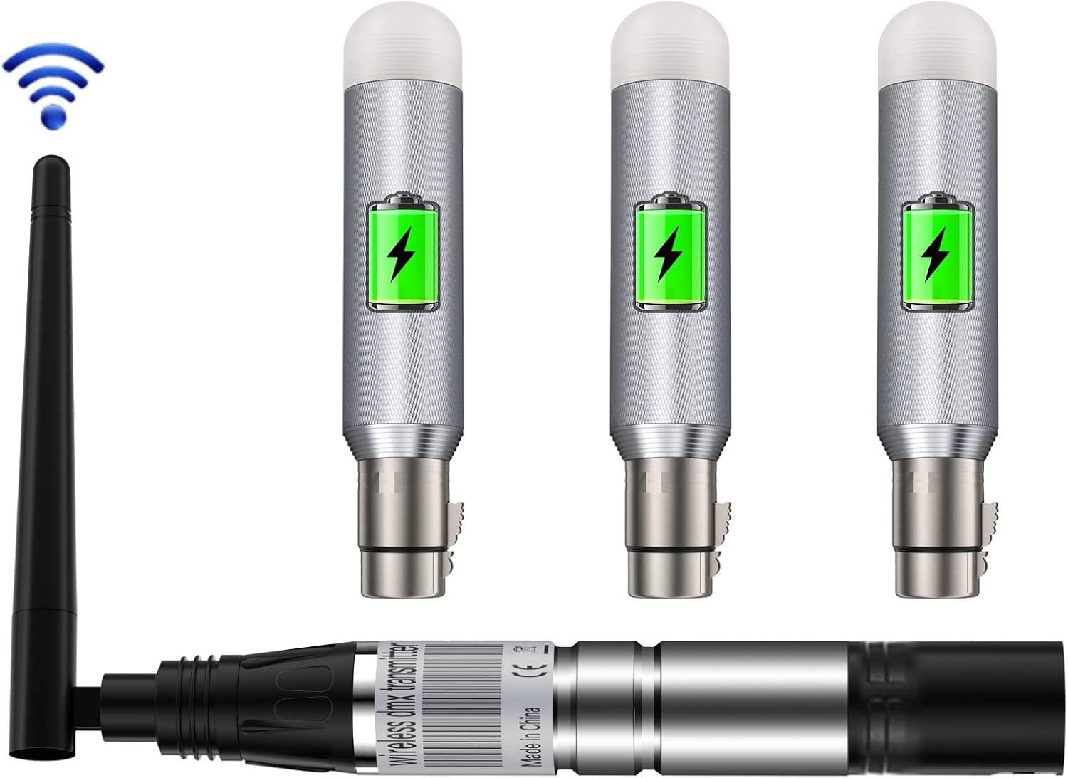 UKing Contrôleur DMX Sans Fil, émetteur/Récepteur DMX512, Contrôleur D'éclairage LED avec Contrôleur DMX pour Feu à Tête Mobile, éclairage de Scène, Lumière Disco DMX 512/384 Controller