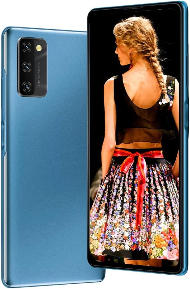Blackview Telephone Portable, A100 Smartphone 6 Go + 128 Go, 6,67 "HD+, Batterie 4680 mAh, Charger 18 W, Caméra 12 + 8 MP, 2 Nano SIM 4G avec NFC/GPS/Face ID/Touch ID/Type-C