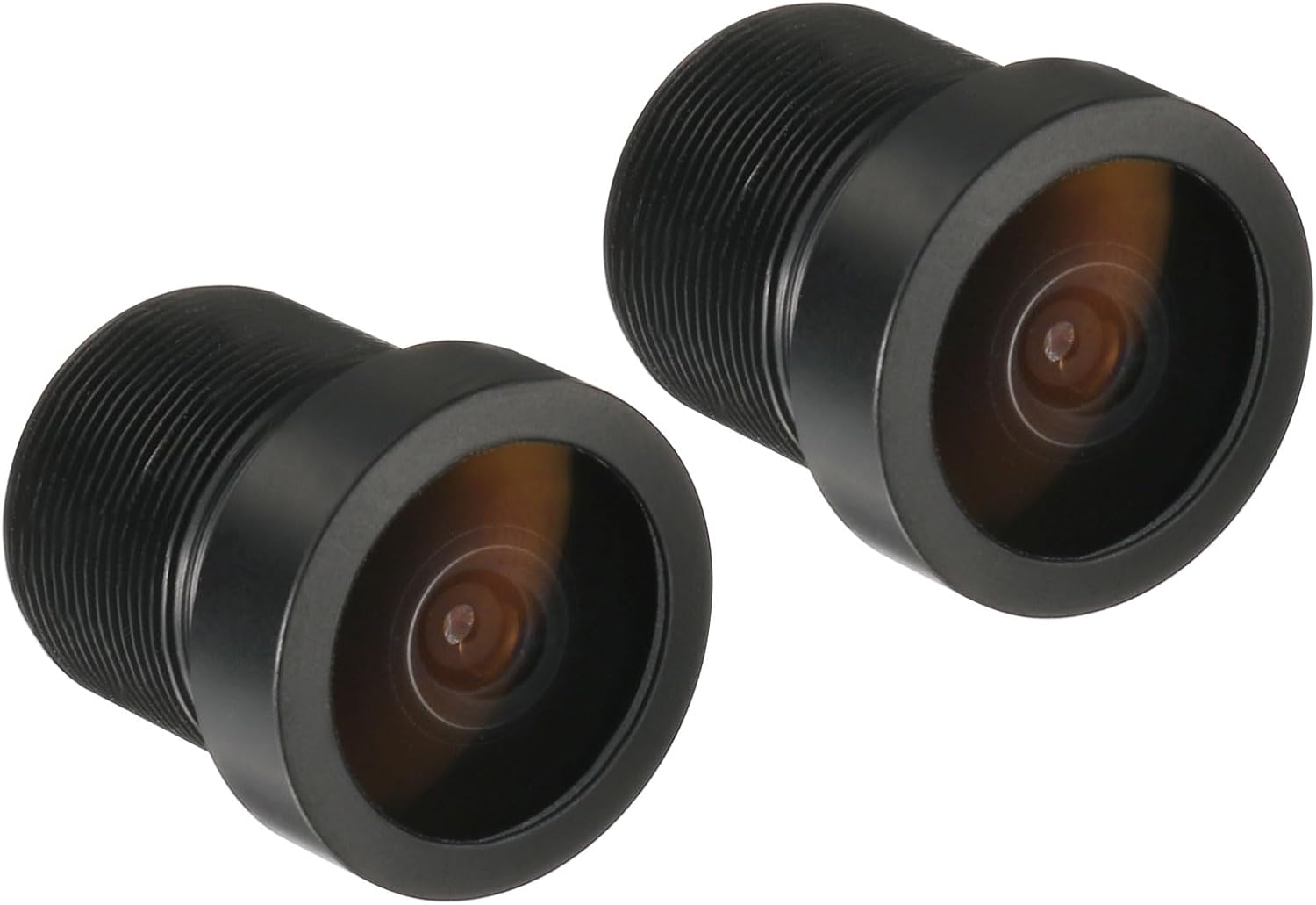 2 Objectifs CCTV 12 Mm F2.0 M12 Pour Caméra IP 5MP - Grand Angle, Filetage M12, Pour Surveillance Intérieur/extérieur - Noir