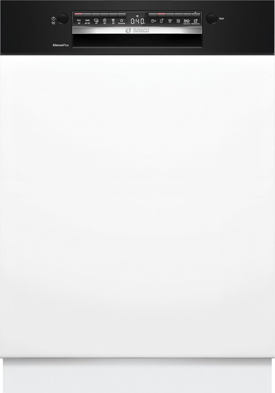 Bosch SMI4HCB19E, Série 4, Lave-vaisselle encastrable, 60cm, 14 couverts, Silence Plus 42 dB, Bandeau noir