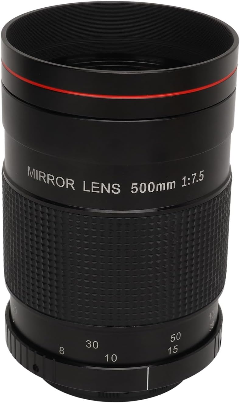VBESTLIFE Objectif de Caméra Super Téléobjectif 500mm F8, avec Filtres, pour Appareil Photo à Monture AI, pour D850 D810 D800 D780 D750 D500 D7500 D7200 D5600