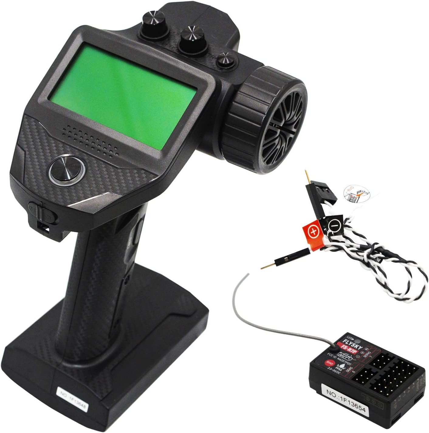 HTLNUZD Flysky FS-G7P Transmetteur pour voitures et bateaux, avec contrôleur radio FS-R7P, 7 canaux 2,4 GHz pour récepteur RC Crawler (flysky g7p)